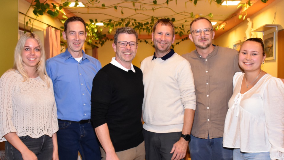 Mit diesem Team startet der Verein ins Jubiläumsjahr. Von links: Kristina Stumpf, Jürgen Centmeier, Carsten Wiedemann, Heiko Nöll, Michael Hertle und Vanessa Morys