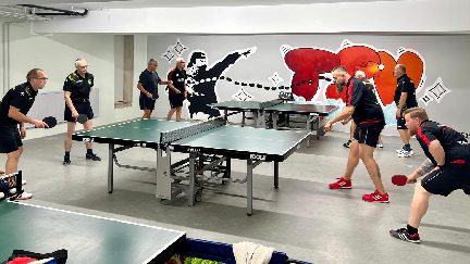 bei ihrem Spiel gegen Wollishausen