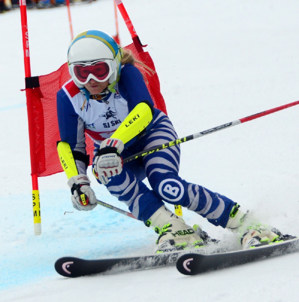 Andrea Nöll beim Riesenslalom in Les Menuieres