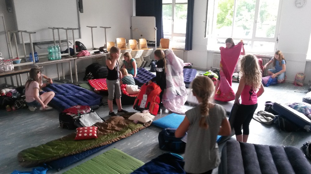 Bezug der Klassenzimmer